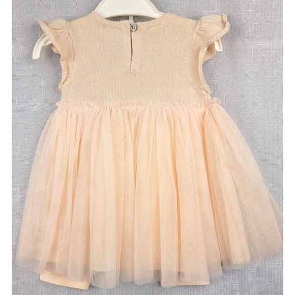 First Impressions Baby Girl Dress Leggings Set 12 Months Whisper Pink - Picture 2 of 6